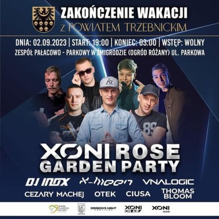 Xoni Rose Garden Party - DJ X-MEEN (Zakończenie Wakacji z Powiatem Trzebnickim) ŻMIGRÓD Ruiny Zamku (02.09.2023)
