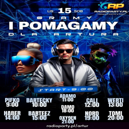 Dj Adamo - Gramy i Pomagamy dla Artura (15.11.2025) (RadioParty.Pl)