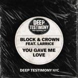 Block & Crown, Larrice - You Gave Me Love (Deep Testimony Mix)